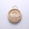 wall hanging flower basket decoration woven basket straw basket wicker flower pot rattan basket plant rattan wall hanging flower basket wholesale