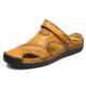 Men's Clogs Mules Comfort Shoes Slingback Sandals Daily Upstream Shoes PU Black Brown Yellow Summer