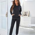 Women's Tracksuit Sweatsuit 2 Piece Casual Long Sleeve Breathable Quick Dry Moisture Wicking Gym Workout Running Jogging Sportswear Activewear Solid Colored Dark Grey Violet Black