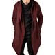 Men's Trench Coat Hooded Cloak Outdoor Daily Wear Fall Winter 100% Cotton Outerwear Clothing Apparel Fashion Streetwear Plain Hooded