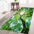 Beautiful Landscape Woods Flannel Fabric Printed Home Entrance Mattress Bathroom Mattress Mattress