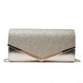 Women's Clutch Bags PU Leather Party / Evening Bridal Shower Wedding Party Metallic Silver Rose Gold Black