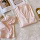 Women's Pajamas Sets Heart Pure Color Fashion Comfort Home Daily Bed Ice Silk Breathable Lapel Short Sleeve Shirt Shorts Button Pocket Summer Spring Lotus Pink Light Green