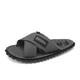 Men's Slippers Flip-Flops Slippers Fashion Sandals Flip-Flops Beach Slippers Casual Beach Daily Canvas Breathable Loafer Black Khaki Gray Summer Spring