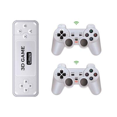 Powkiddy Y6 2.4G Wireless Game Tv Stick Retro PS1 Family Portable Video Game Console 4K HD Support Multiplayer 10000 Games,Christmas Birthday Party Gifts for Friends and Children