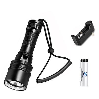 Scube Diving Flashlight IP68 WaterProof Underwater Rechargeable 1850 Battery Flashlight, Professional Diving Flashlight for Indoor and Outdoor Use