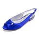 Women's Wedding Shoes Plus Size Bridal Shoes Side-Draped Flat Heel Peep Toe Slingback Satin Black White Ivory