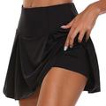 Women's Shorts Cotton Blend Plain Rose red-black Black Shorts Mid Waist Short Daily