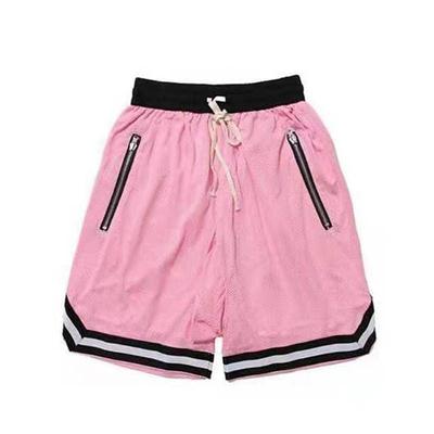 Men's Basketball Shorts Gym Shorts Sport Basketball Running Casual Drawstring Elastic Waist Color Block Knee Length Gymnatics Activewear Black White Micro-elastic