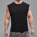 Men's T shirt Tee Tank Top Vest Top Undershirt Sleeveless Shirt Solid Color Crew Neck Casual Daily Sleeveless Clothing Apparel 100% Cotton Sports Fashion Lightweight Muscle