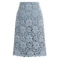 Women's Skirt Bodycon Work Skirts Above Knee High Waist Skirts Lace Solid Colored Office / Career Street Summer Polyester Elegant Fashion Business Black Light Purple Light Blue