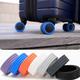 4pcs Silicone Luggage Wheels Covers Silent Luggage Wheel Protector Cover Travel Luggage Suitcase Reduce Noise Wheels Cover