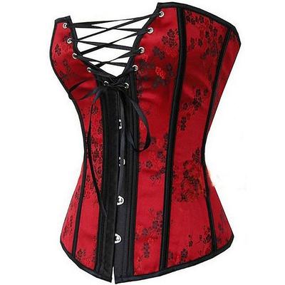 Corset Women's Corsets Trachtenmieder Xmas Halloween Party Evening Valentine's Day Club Red Country Bavarian Comfortable Hook Eye Lace Up Lace up Backless Tummy Control Flower Summer Spring