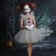 It Clown Pennywise Dress Cosplay Costume Tutu Kid's Girls' Cosplay Scary Costume Performance Party Halloween Carnival Masquerade Easy Halloween Costumes Mardi Gras