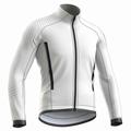 21Grams Men's Cycling Jersey Long Sleeve Bike Top with 3 Rear Pockets Mountain Bike MTB Road Bike Cycling Breathable Moisture Wicking Quick Dry Reflective Strips Dark Pink Black White Polyester Sports
