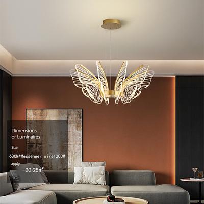 LED Pendant Light Butterfly Design 68cm Single Design Metal LED Nordic Style 220-240V