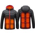 11 Areas Men Women Heated Jacket Fashion Men Coat Intelligent USB Outdoor Electric Heating Thermal Coat Warm Clothes Winter Heated Vest