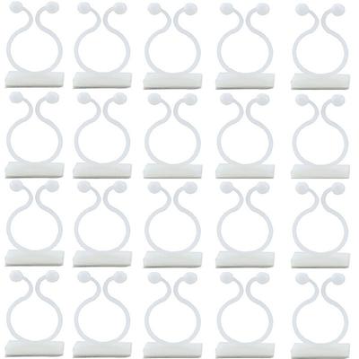 20 Pieces Invisible Wall Rattan Clamp Plant Climbing Wall Self-Adhesive Fixator Vine Buckle Hook Rattan Fixed Clip Bracket Plant Stent Support