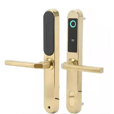 WAFU Smart Door Lock, Waterproof Biometric Fingerprint Electronic Door Lock with Narrow Edge, RFID Card Code Lock with Aluminum Alloy WF-021