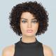 Ombre Short Curly Human Hair Wigs For Black Women Short Curly Wigs Human Hair Highlighted Piano Color Side Part Wigs For Older Women