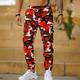 Men's Cargo Pants Cargo Trousers Joggers Camo Pants Pocket Camouflage Comfort Breathable Outdoor Daily Going out Cotton Blend Fashion Casual White Red