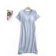 Women's Pajamas Nightgown Nightshirt Dress Pure Color Simple Comfort Home Daily Bed Modal Breathable Crew Neck Short Sleeve T shirt Tee Summer Spring Yellow Pink