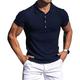 Men's Golf Shirt Knit Polo Casual Daily Polo Collar Classic Collar Short Sleeve Business Classic Solid Color Plain Button Front Summer Spring Fall Regular Fit Black White Red Navy Blue Brown Light