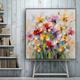 Impressionism Abstract Palette Knife flowers wall art Hand painted 3D Floral Painting Handmade Colorful 3D Textured Paintings Modern Decorative Paintings No Frame