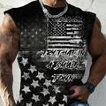 Try That In A Small Town National Flag Fashion Designer Muscle Men's Vest Top Sleeveless T Shirt for Men Sport Daily Gym T shirt Black Red Blue Cap Sleeve Crew Neck Shirt Spring Summer Clothing