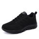 Women's Sneakers Running Shoes Athletic Non-slip Flyknit Cushioning Breathable Lightweight Soft Running Jogging Rubber Knit Summer Spring Black White Pink Black White