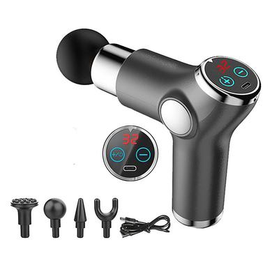 High Frequency Massage Gun Mini LCD 32 Speeds Fascia Gun Muscle Massager Relaxation Body Relax Fitness