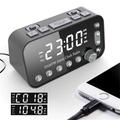 Digital Alarm Clock DAB/FM Radio Backup Dual Alarm Settings Jumbo Screen Display Electronic Desktop Clock with Snooze Function