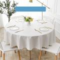 Round Table Cloth Vinyl Tablecloth Wipe Clean Spring Tablecloth Oilcloth Farmhouse Outdoor Picnic Cloth Table Cover For Wedding Dining