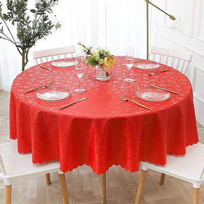 Round Table Cloth Vinyl Tablecloth Wipe Clean Spring Tablecloth Oilcloth Farmhouse Outdoor Picnic Cloth Table Cover For Wedding Dining