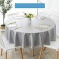 Round Table Cloth Vinyl Tablecloth Wipe Clean Spring Tablecloth Oilcloth Farmhouse Outdoor Picnic Cloth Table Cover For Wedding Dining