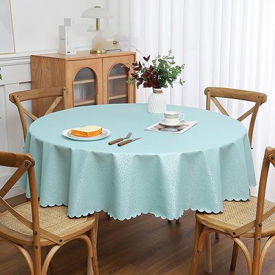 Round Table Cloth Vinyl Tablecloth Wipe Clean Spring Tablecloth Oilcloth Farmhouse Outdoor Picnic Cloth Table Cover For Wedding Dining