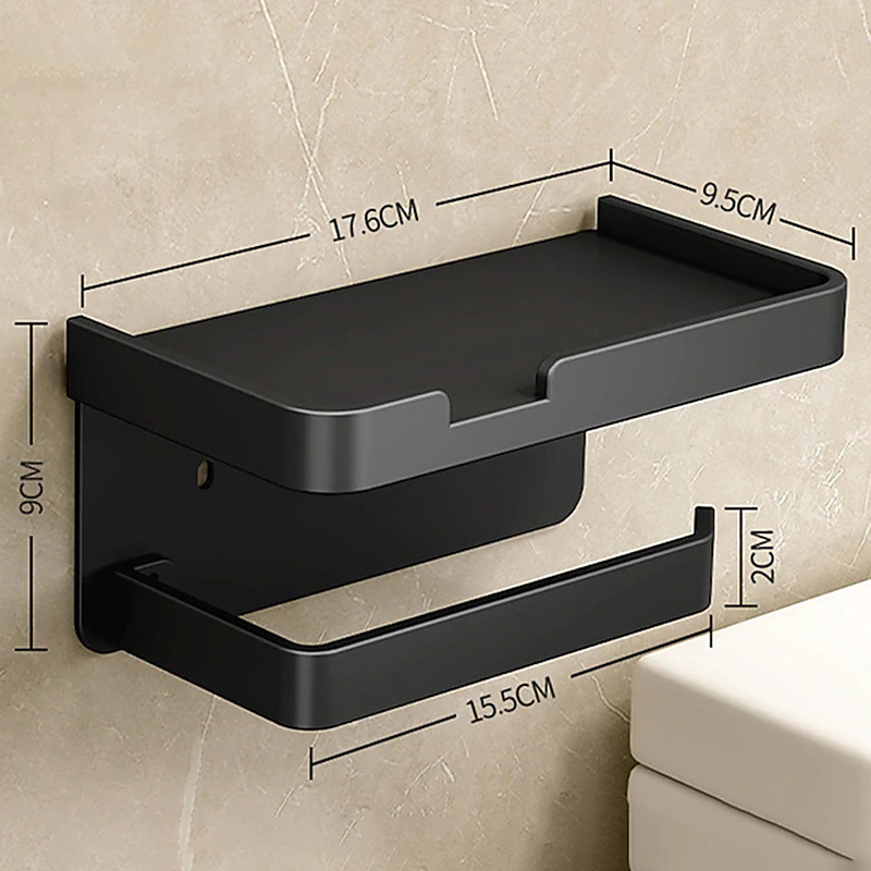 Toilet Tissue Holder Punch Free Toilet Roll Paper Storage Rack Tissue Box Toilet Toilet Paper Holder Toilet Paper Holder