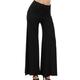 Women's Basic Essential Pants Wide Leg Slacks Straight Solid Colored Mid Waist White Black Navy Blue S M L XL XXL