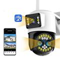 Yoosee HD 4K 8MP Two Lens Two Screen Outdoor Wireless Camera 10X Zoom Two Way Audio Motion Detection