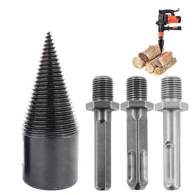 32mm Firewood Log Splitter Drill Bit Hex Shank Removable Wood Splitter Drill Bits Heavy Duty Drill Screw Cone Driver