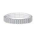 flashing diamond row diamond elastic crystal anklet bracelet