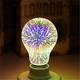 Christmas 3D Firework Light Bulbs Decorations LED Bulb E27 5W 85-265V Vintage Retro Edison Light Bulb Star Fireworks Lamp Holiday Night Light Novelty Christmas