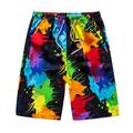 Men's Board Shorts Swim Shorts Swim Trunks Summer Shorts Beach Shorts Pocket Drawstring Straight Leg Animal Plaid Color Block Comfort Knee Length Outdoor Daily Holiday Streetwear Casual 1 2