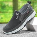 Men's Loafers Slip-Ons Cloth Loafers Comfort Shoes Walking Casual Outdoor Daily Mesh Breathable Loafer Black Navy Blue Grey Summer