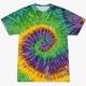 Unisex Retro Tie Dye Shirt for Men Women 1970S 1980S Hippies Retro Vintage Senior Tie-Dye Tee T-shirt Disco Casual Daily Halloween Carnival