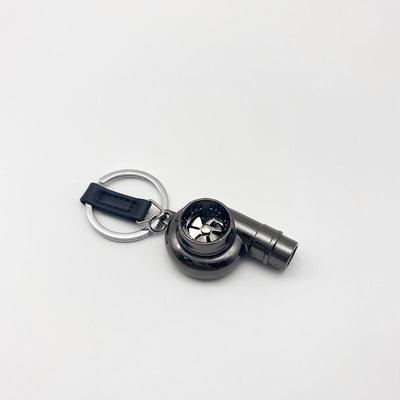 StarFire Real Whistle Sound Turbo Car Keychain Sleeve Bearing Spinning Turbo Key Chian Auto Part Turbine Turbocharger Key Ring Key Holder Accessoies