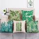 1 Set of 5 Pcs Green Leaf Botanical Series Throw Pillow Covers Modern Decorative Throw Pillow Case Cushion Case for Room Bedroom Room Sofa Chair Car Outdoor Cushion for Sofa Couch Bed Chair Green