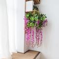 Artificial Flower 1Pc Branch Modern Contemporary Eternal Wall Flower Simulation Wisteria Flower Factory Direct Bean Flower Wall Hanging Wedding Arch Decoration 110cm/43