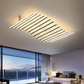 Rectangular Geometric LED Ceiling Lamp 12/15 Head Dimmable Chandelier for Bedroom Livingroom,Dimmable Flush Mount Ceiling Light,Modern Linear LED Ceiling Lights Fixture-Wave 110-240V