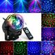 Projection lamp night light Led Disco Light Music Sound Activated Stage Lights Mini Rotating Laser Projector Christmas Party Show Effect Lamp with Control